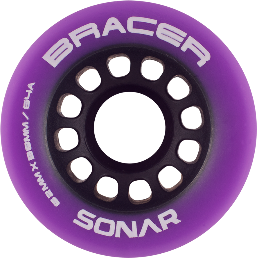 Sonar Bracer Wheels - Radar Sonar Striker 62mm Derby Wheels - Red 88a (1000x1000), Png Download