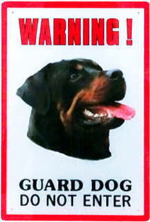 Warning Guard Dog Sign - Marltons - Beware Of The Dog Sign - Rottweiler (500x500), Png Download