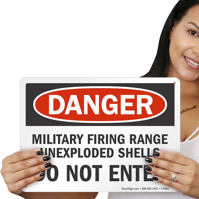 Military Firing Range Do Not Enter Sign - Hot Work In Progress Signage (800x800), Png Download