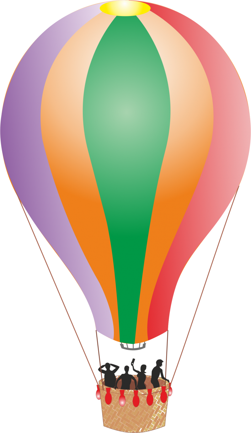 Free Png Air Balloon Png Images Transparent - Hot Air Balloon With People Clipart (480x828), Png Download