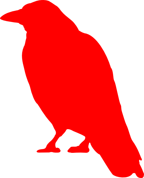 Crow Silhouette (480x594), Png Download