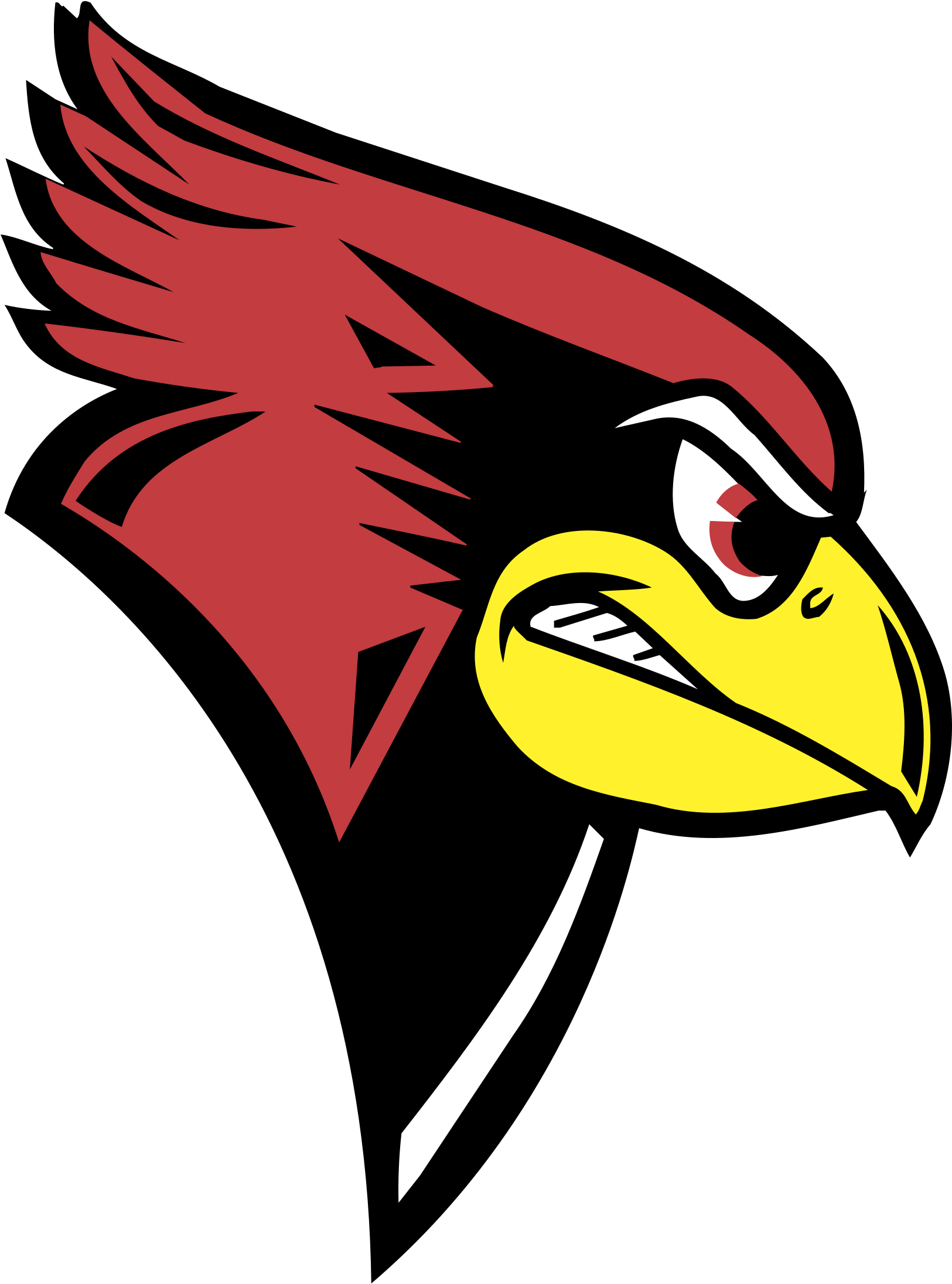 Illinois State Redbird Logo Png Transparent - Illinois State Redbirds Mascot (2400x2400), Png Download