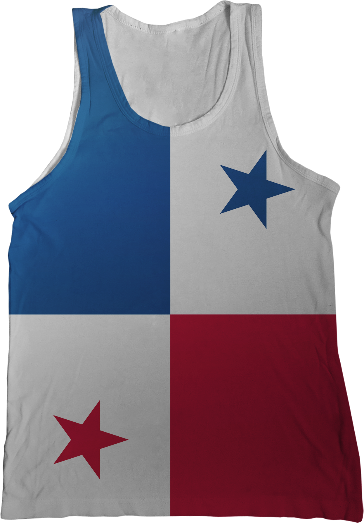 Panama Flag Tank Top - Transparent Panama Flag Png (1296x1786), Png Download