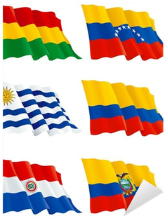 Flags Venezuela, Bolivia, Paraguay, Colombia, Ecuador, - Bolivia (400x400), Png Download