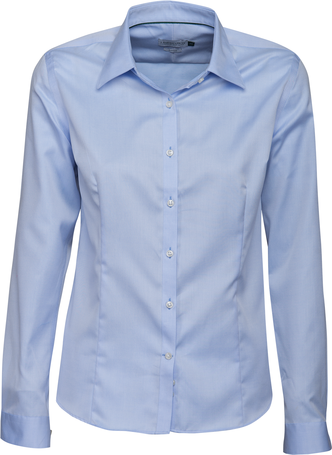 H & Frost Green Bow 01 Ladies Shirt In Sky Blue - Shirt (1411x1772), Png Download