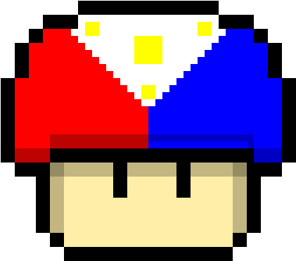 Philippine Mushroom - Png Mario Bros Pixel (520x470), Png Download