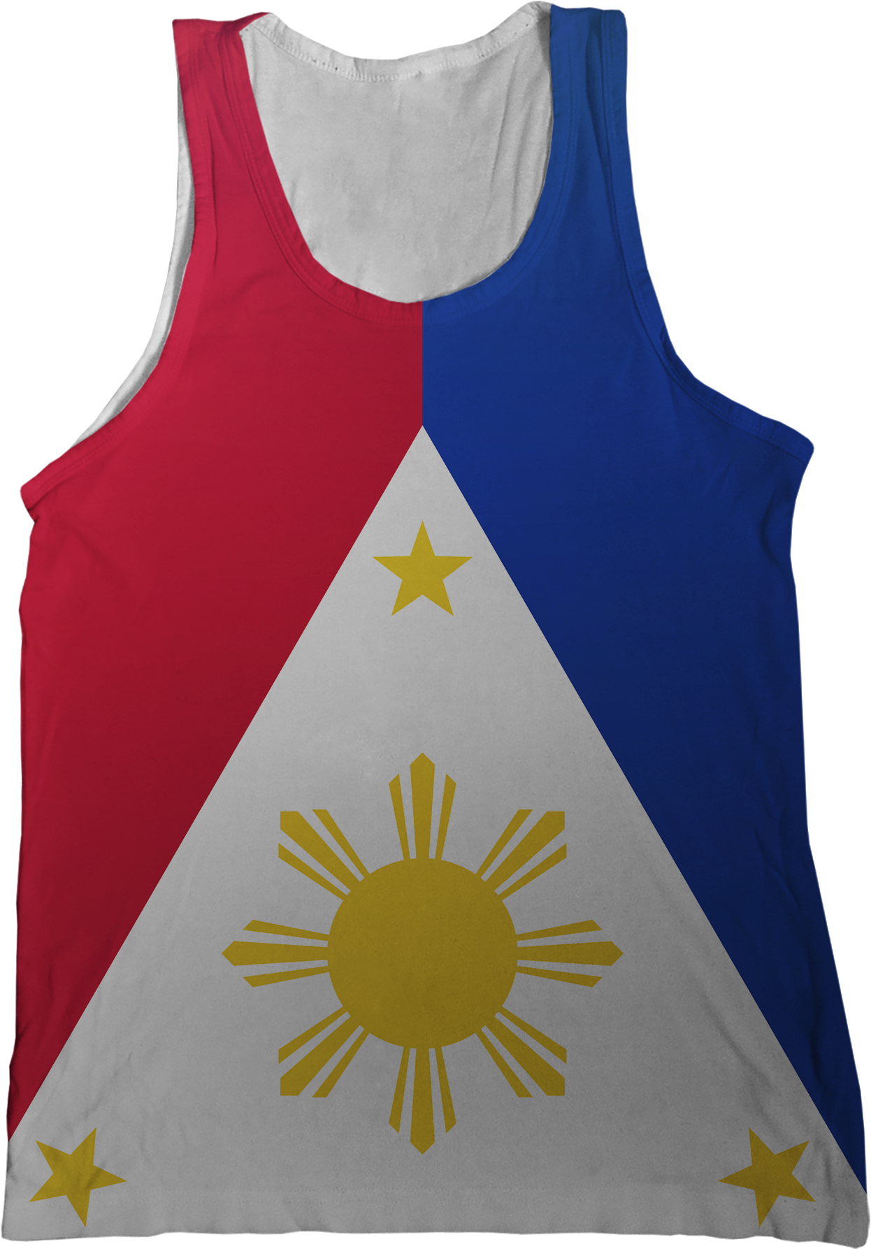 Philippines Flag Tank Top - Vest (1296x1786), Png Download