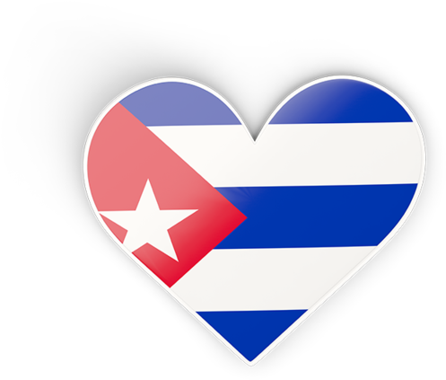 Illustration Of Flag Of Cuba - Flag Cuba Heart Png (640x480), Png Download