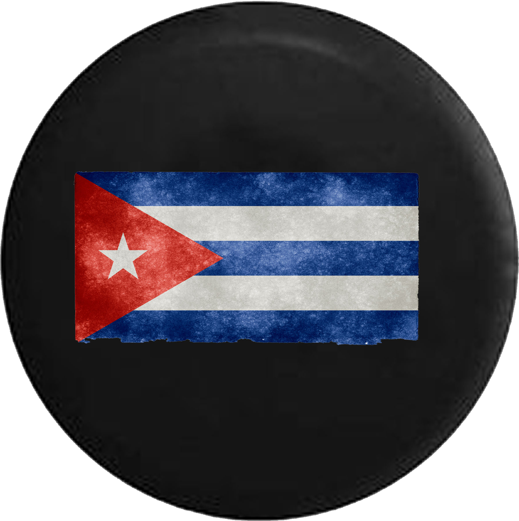 Cuban Flag Distressed And Tattered Cuba Castro Jeep - La Voz Cubana, Joaquin Perez-rodriguez (1795x1803), Png Download