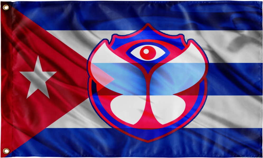 Cuba Flag For Festival 5 -tml - Cuba Flag Custom License Plate Cubano Emblem Wave Version (1024x1024), Png Download