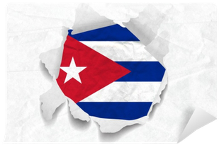 Cuba Flag On A Torned Wrinkled Crumbled Grunge Paper - Paper (400x400), Png Download