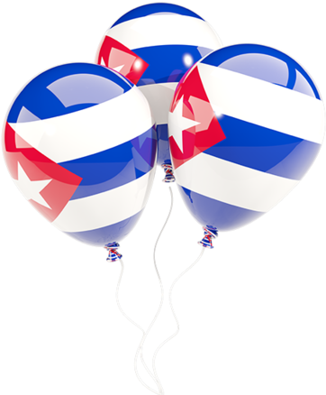 Illustration Of Flag Of Cuba - Cuba Balloons Png (640x480), Png Download