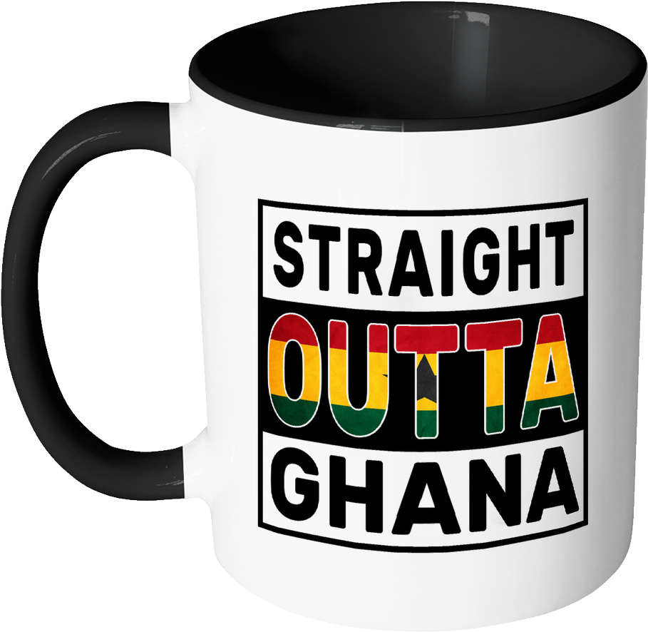 Straight Outta Ghana - Mug (1024x1024), Png Download
