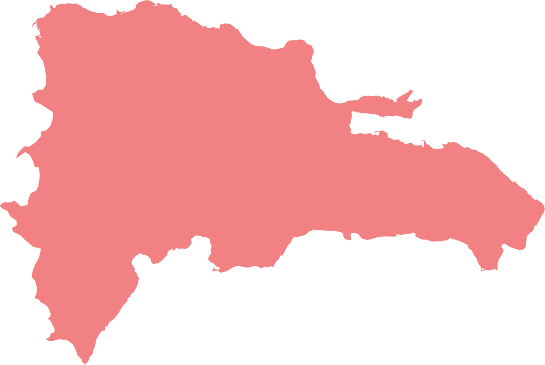 Outline Of The Dominican Republic Map - Dominican Republic Silhouette (1119x750), Png Download