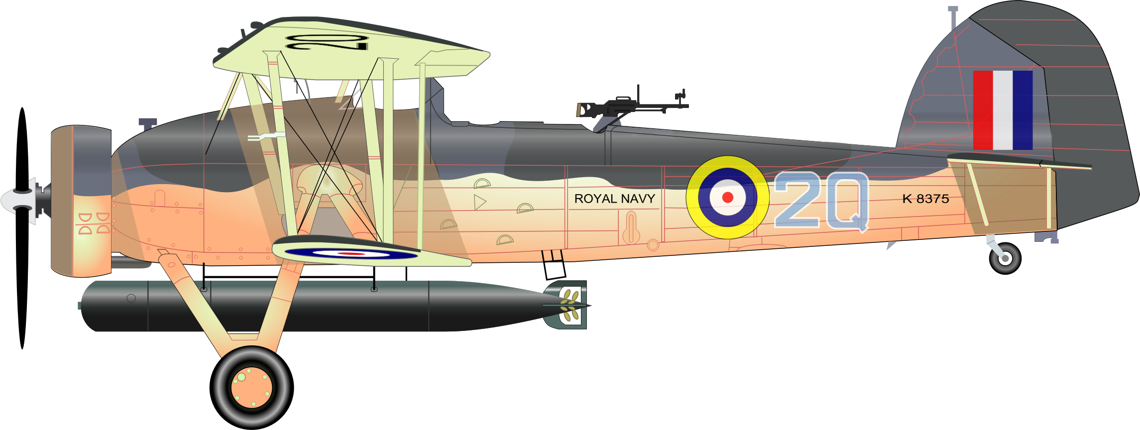 This Free Icons Png Design Of Fairey Swordfish Mk 1 (2290x864), Png Download