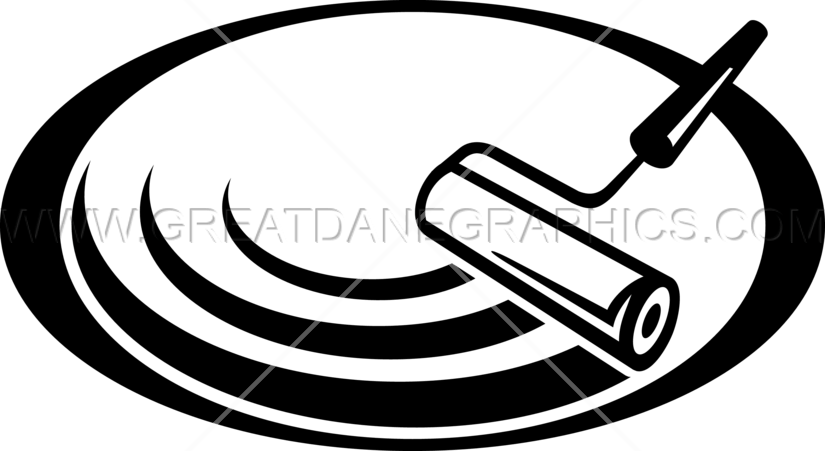 Paint Roller Rolled - Printed T-shirt (825x451), Png Download