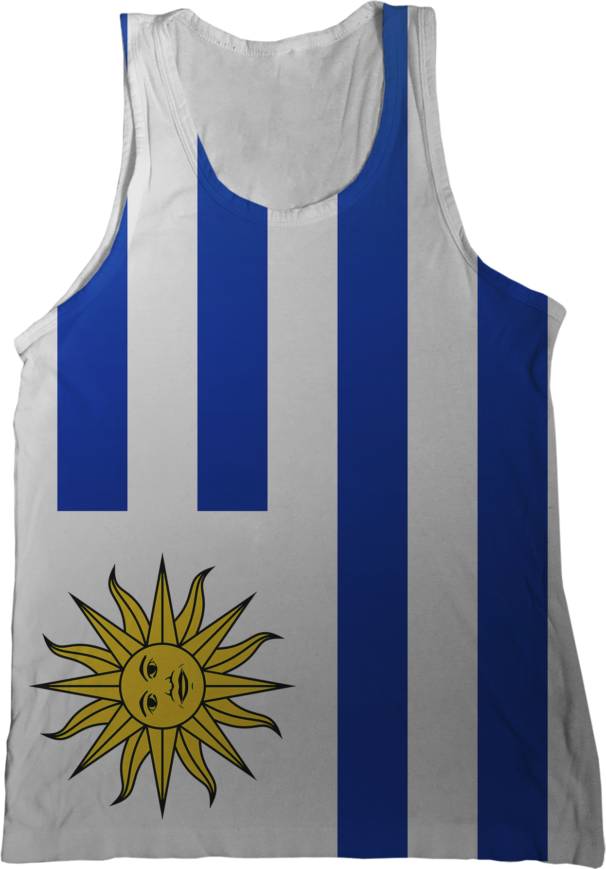 Uruguay Flag Tank Top - Sun Of May Magnet (1296x1786), Png Download