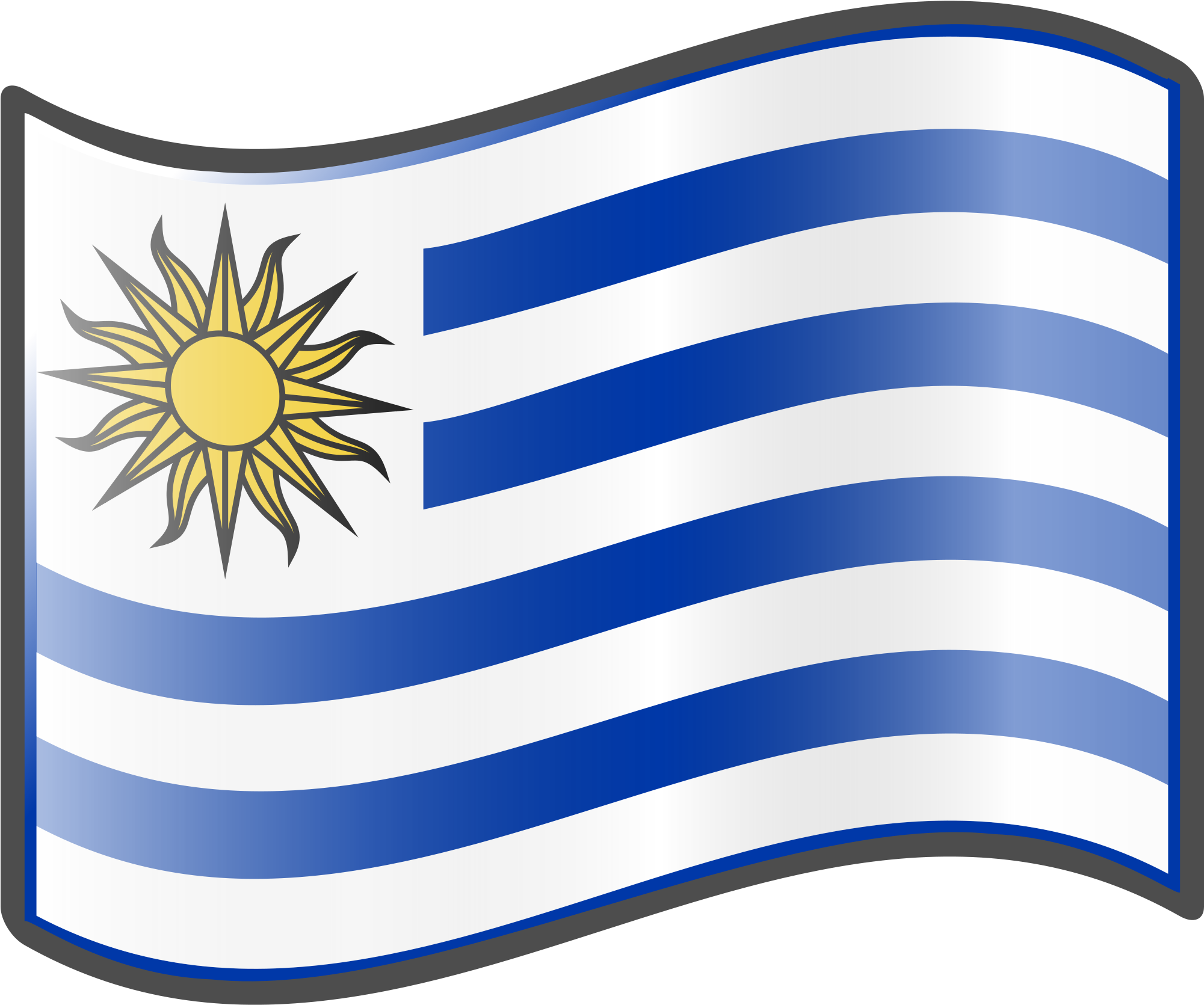 Open - Clip Art Png Uruguay Flag (2000x2000), Png Download