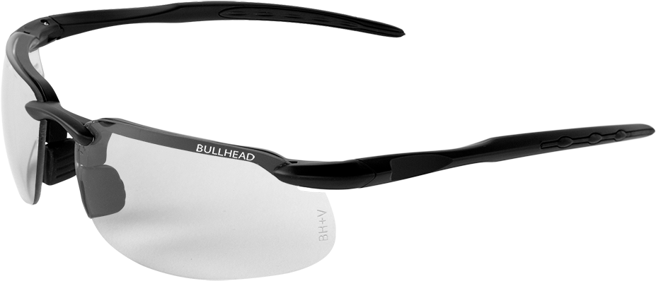 Swordfish® - Bullhead Bh10613 Swordfish Safety Glasses - Black Frame (1000x478), Png Download