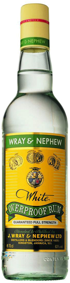 Wray & Nephew White Overproof Rum - Wray And Nephew Rum Png (233x937), Png Download