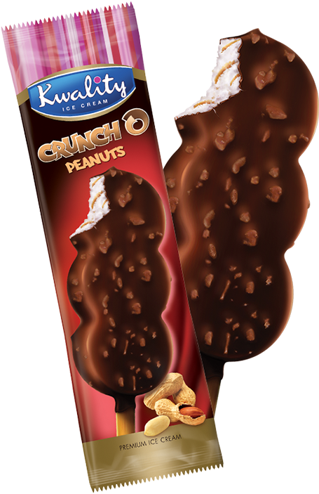 Cruncho-peanuts - Kwality Ice Cream Double Chocolate (800x800), Png Download