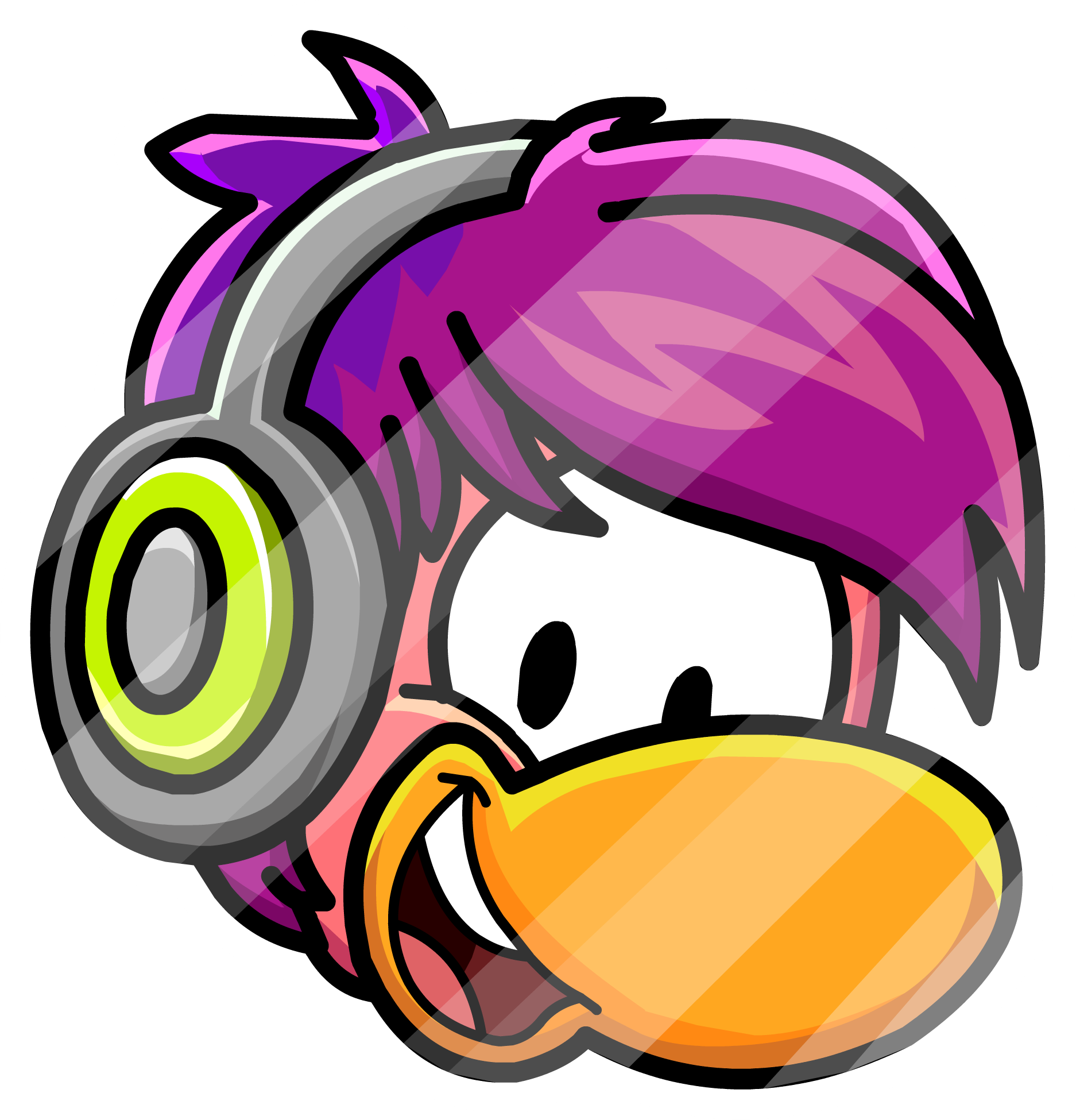 Dj K-dance Pin Icon - Club Penguin Pin (1874x1950), Png Download