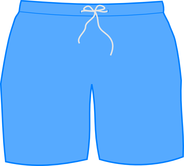 Swim Shorts Clip Art - Boy Shorts Clip Art (600x543), Png Download