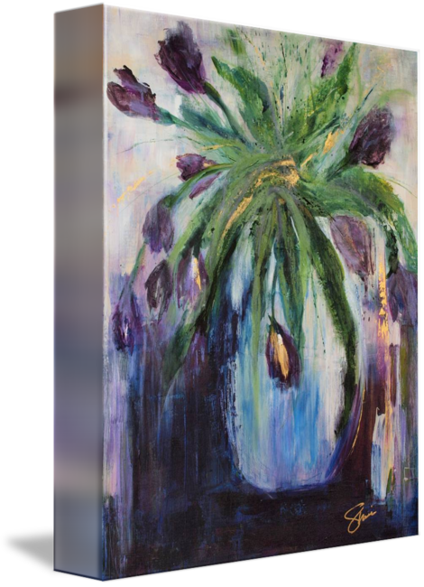 "amethyst Bouquet" By Sheri Trepina, Kalispell, Mt - Modern Art (470x650), Png Download