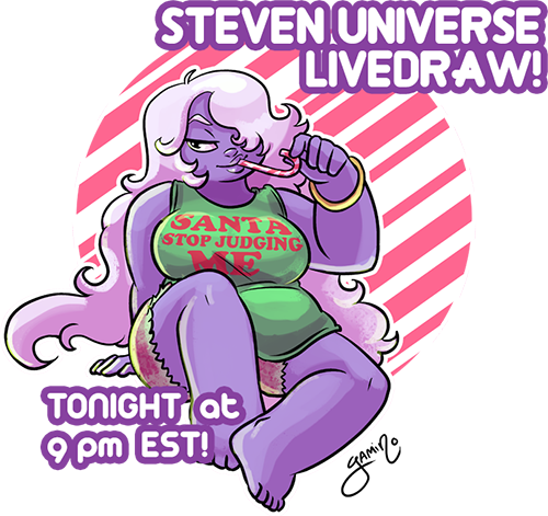 I'll Be Doing An Steven Universe Livedraw Tonight At - Doxy Amethyst (500x471), Png Download