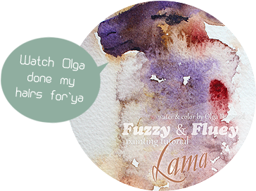 Llama" Watercolor Painting Tutorial - Crystal (480x270), Png Download