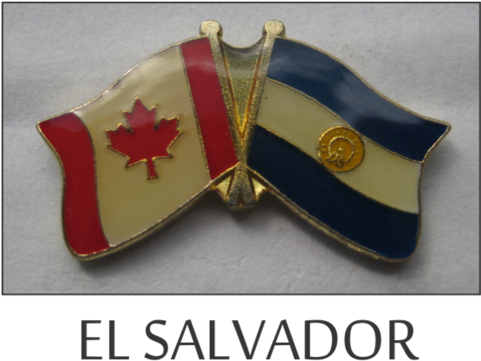 El Salvador-canada Friendship Lapel Pin - Lapel Pin (480x480), Png Download