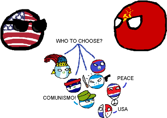Central American Crisis - Polandball Central America (757x500), Png Download