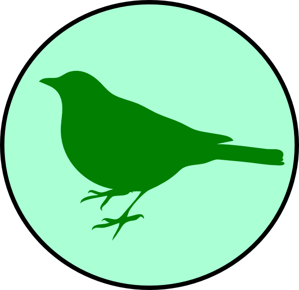 Emerald Circle Bird Svg Clip Arts 600 X 581 Px (600x581), Png Download