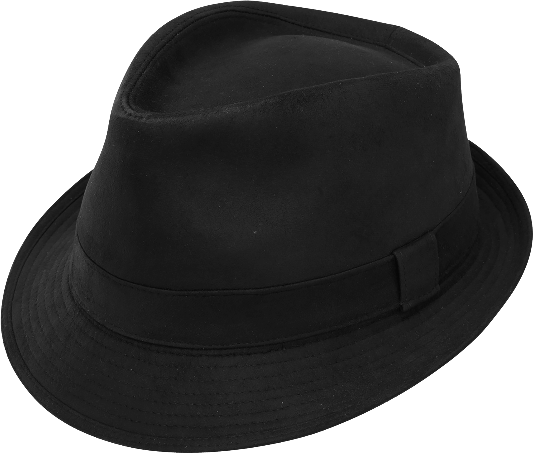 Victorian Black Hat Transparent Png Download - Fedora (1848x2000), Png Download