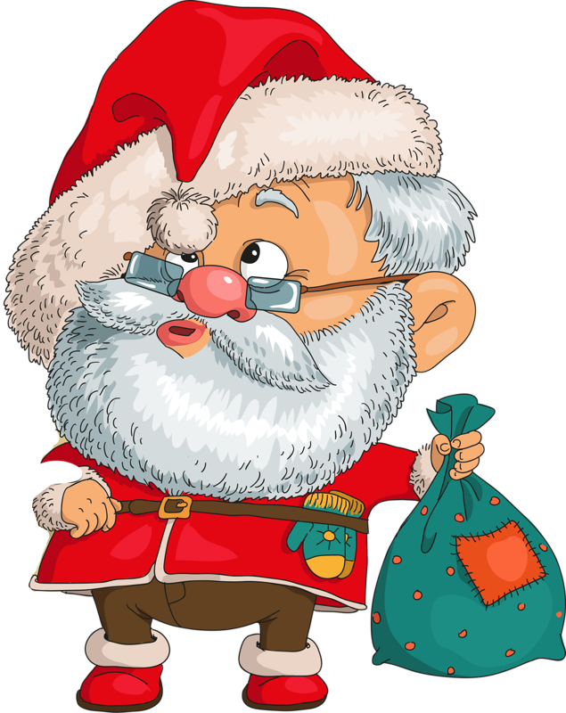 Santa Claus - Père Noel Clipart (635x800), Png Download