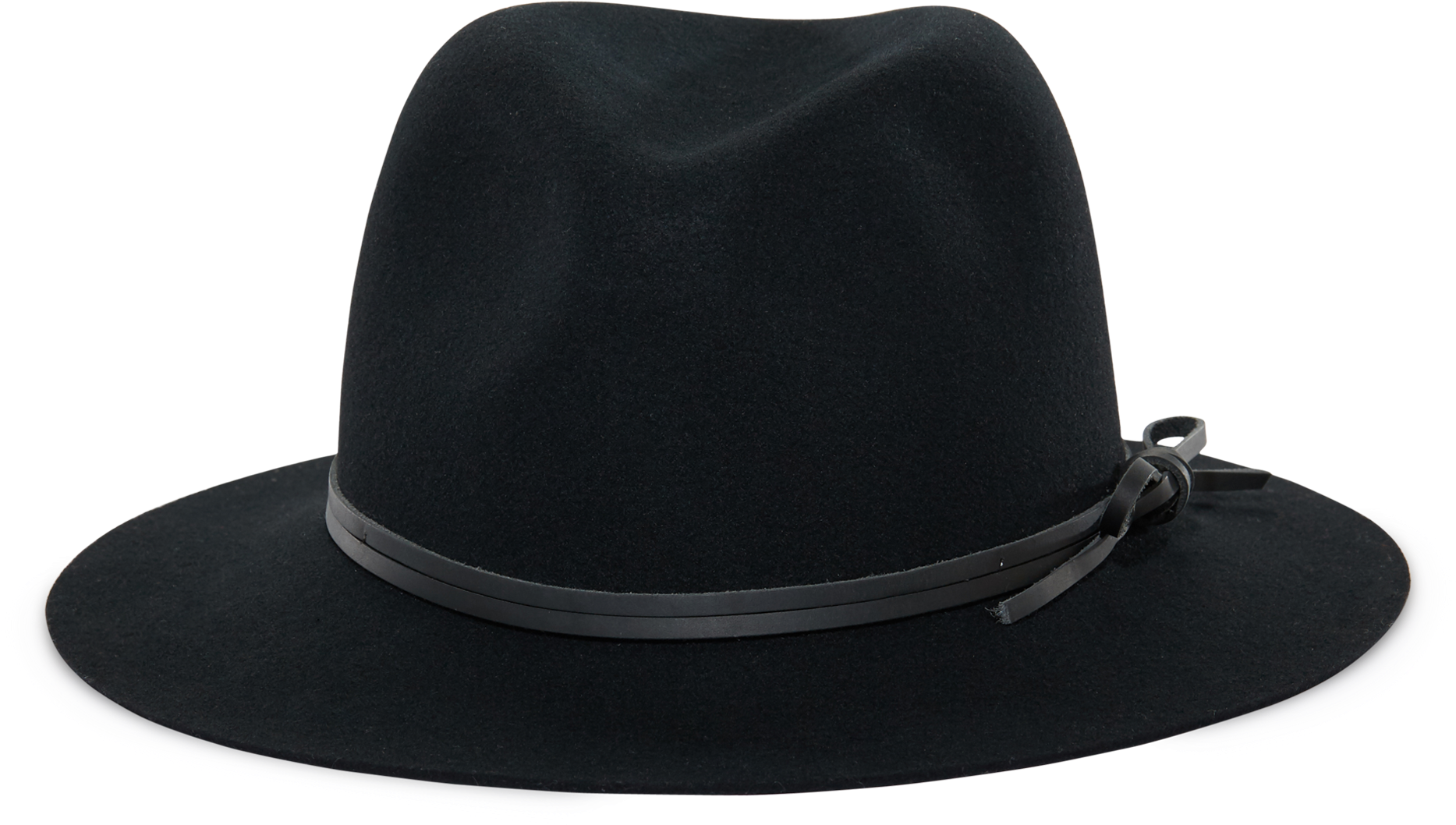 Brixton Wesley Fedora Black (2000x2000), Png Download
