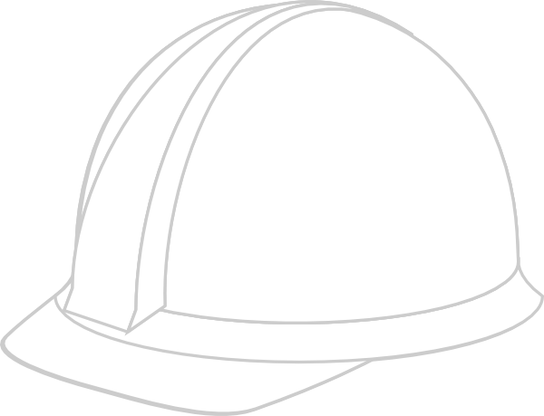 White Hard Hat Clip Art At Clker - White Hard Hat Vector (600x459), Png Download