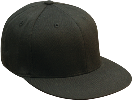 Hat - Flexfit Flat-bill - Black - Baseball Cap (551x323), Png Download