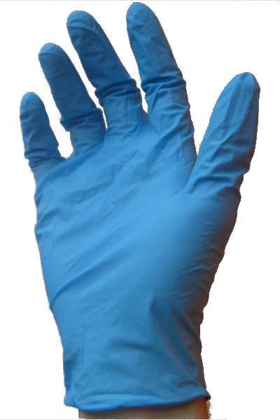 Disposable Nitrile Glove With Transparent Background - Disposable Nitrile Gloves 100s: Small (400x600), Png Download