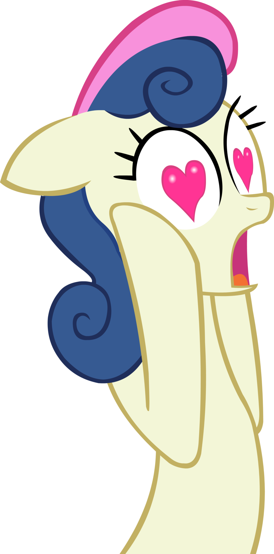 Bonbon Love Eyes By Chir - My Little Pony Love Eyes (900x1815), Png Download