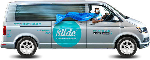 Kash Driving Van Isolated Smaller - Compact Van (583x242), Png Download