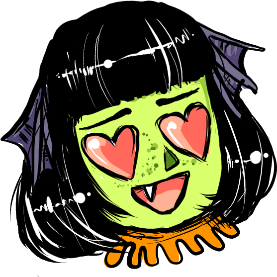 Heart Eyes - Illustration (618x618), Png Download