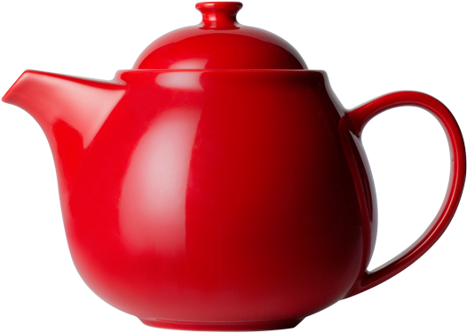 T2 Teaset Daisy Teapot Red Large - Tea (555x555), Png Download