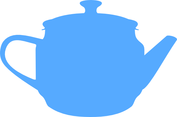 Teapot Silhouette (600x399), Png Download