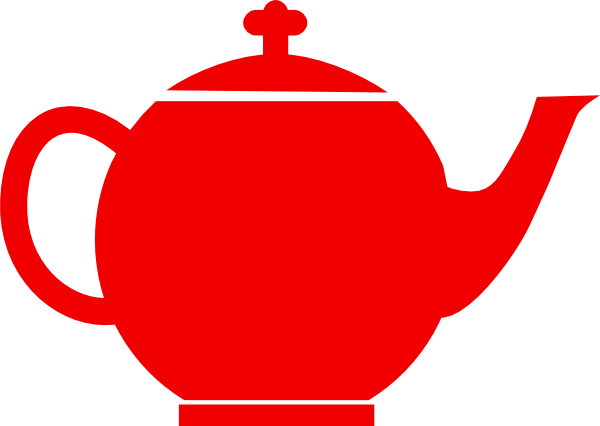Red Jubilee Tea Pot Clip Art At Clker - Clip Art Tea Pot (600x426), Png Download