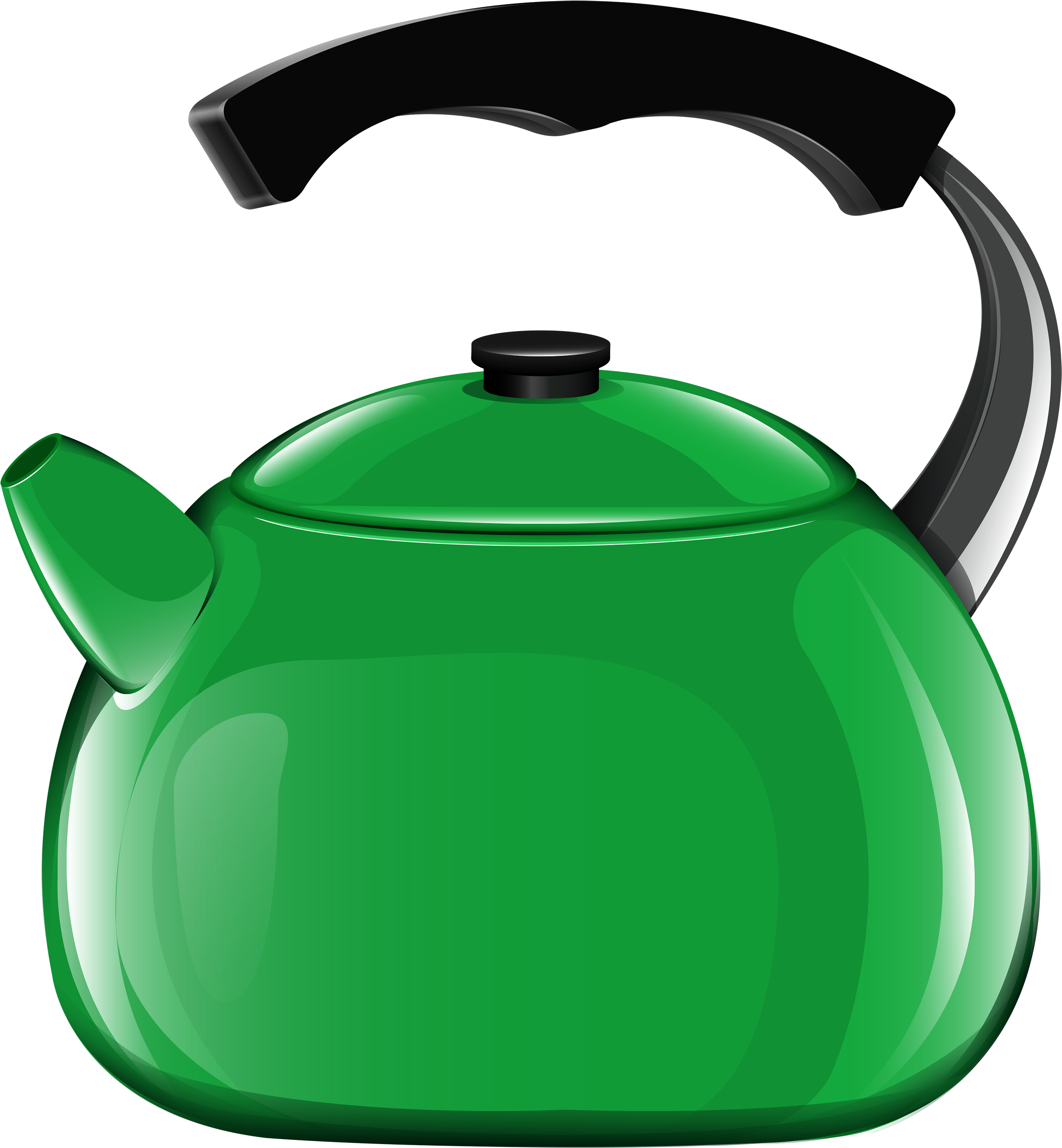 Green Kettle Png Best Web - Kettle Clipart (2721x3000), Png Download