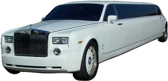 Limousine Rolls Roys Phantom - Rolls Royce Limo Png (600x301), Png Download