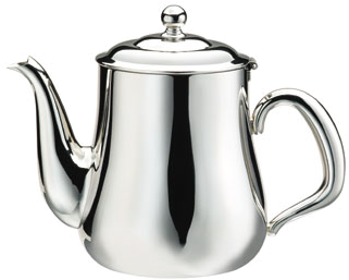 Coffee Pot/teapot, Metal - Hollow Ware Coffee Pot (376x338), Png Download