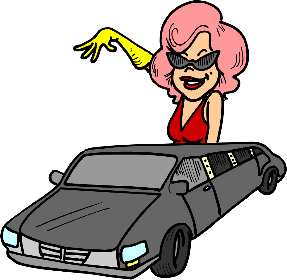 Limo Party Clip Art Free Cliparts - Super Star Cartoon Png (930x906), Png Download