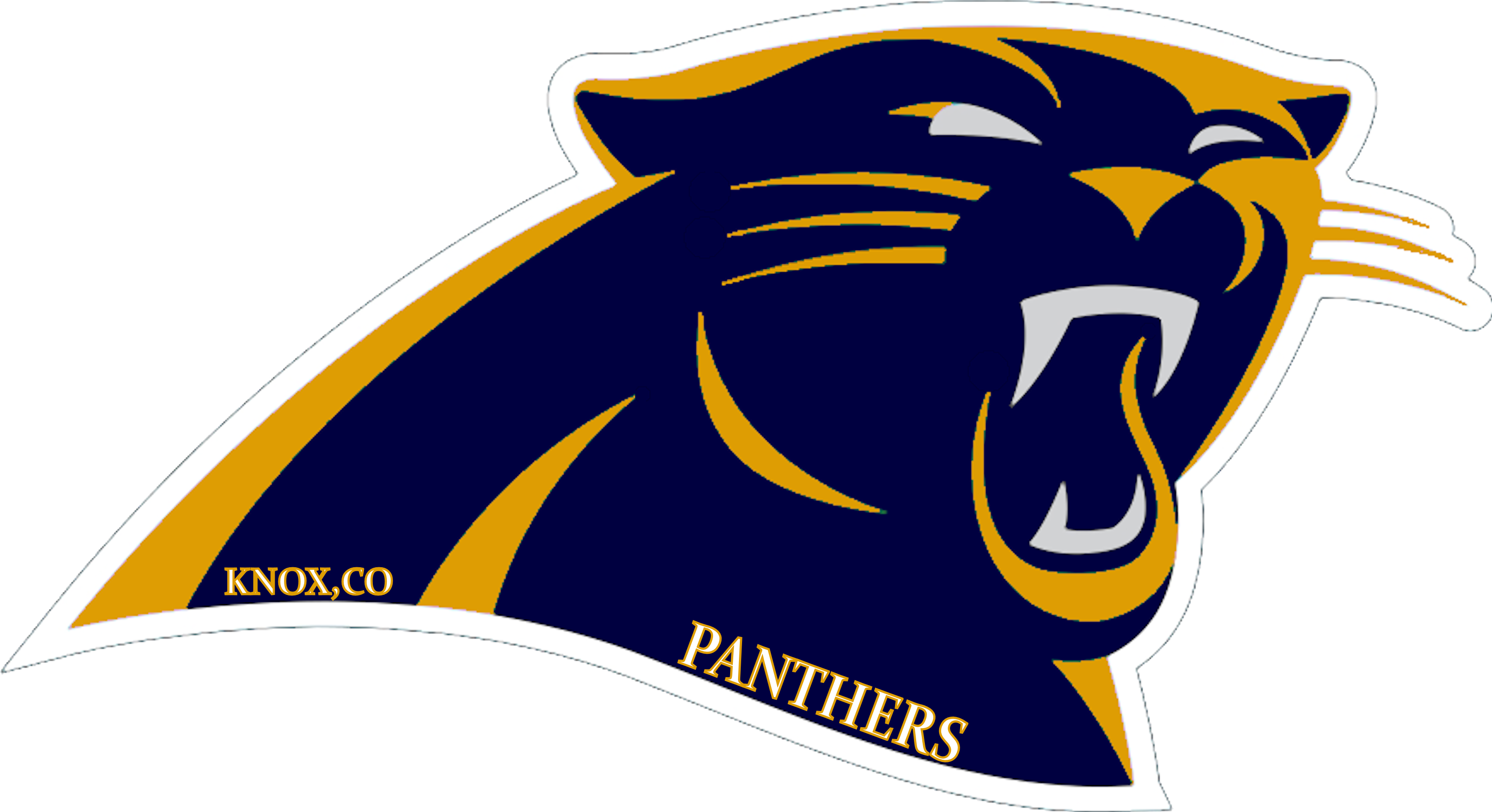 Knox Co Panthers Image - Vector Carolina Panthers Svg (3544x2053), Png Download